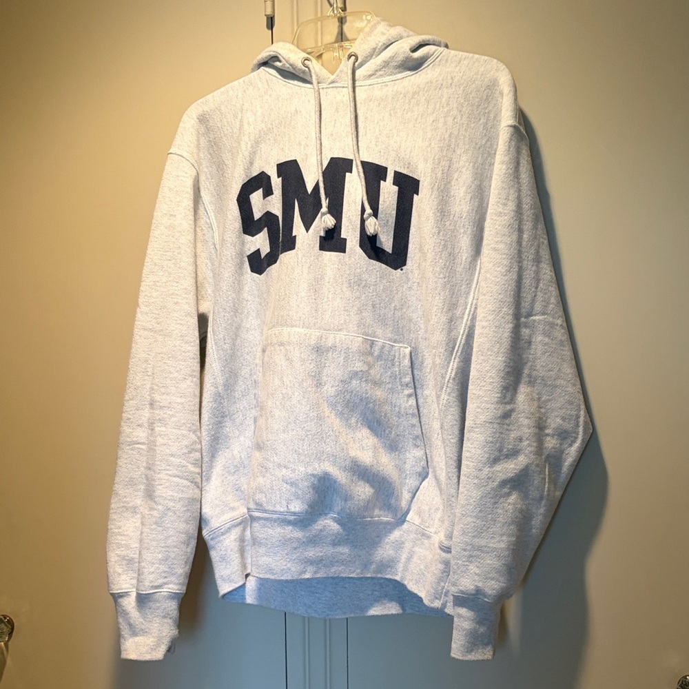 Champion Light Gray SMU Hoodie